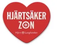 Märket Hjärtsäker Zon från Hjärt-Lungfonden